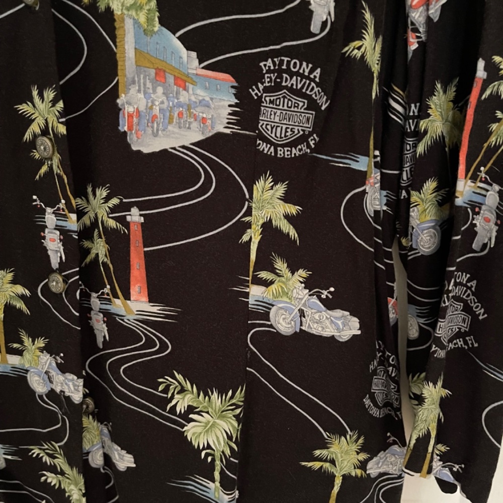 Harley Davidson Daytona Beach SHIRT Tori Richard - Size L - Picture 7 of 8